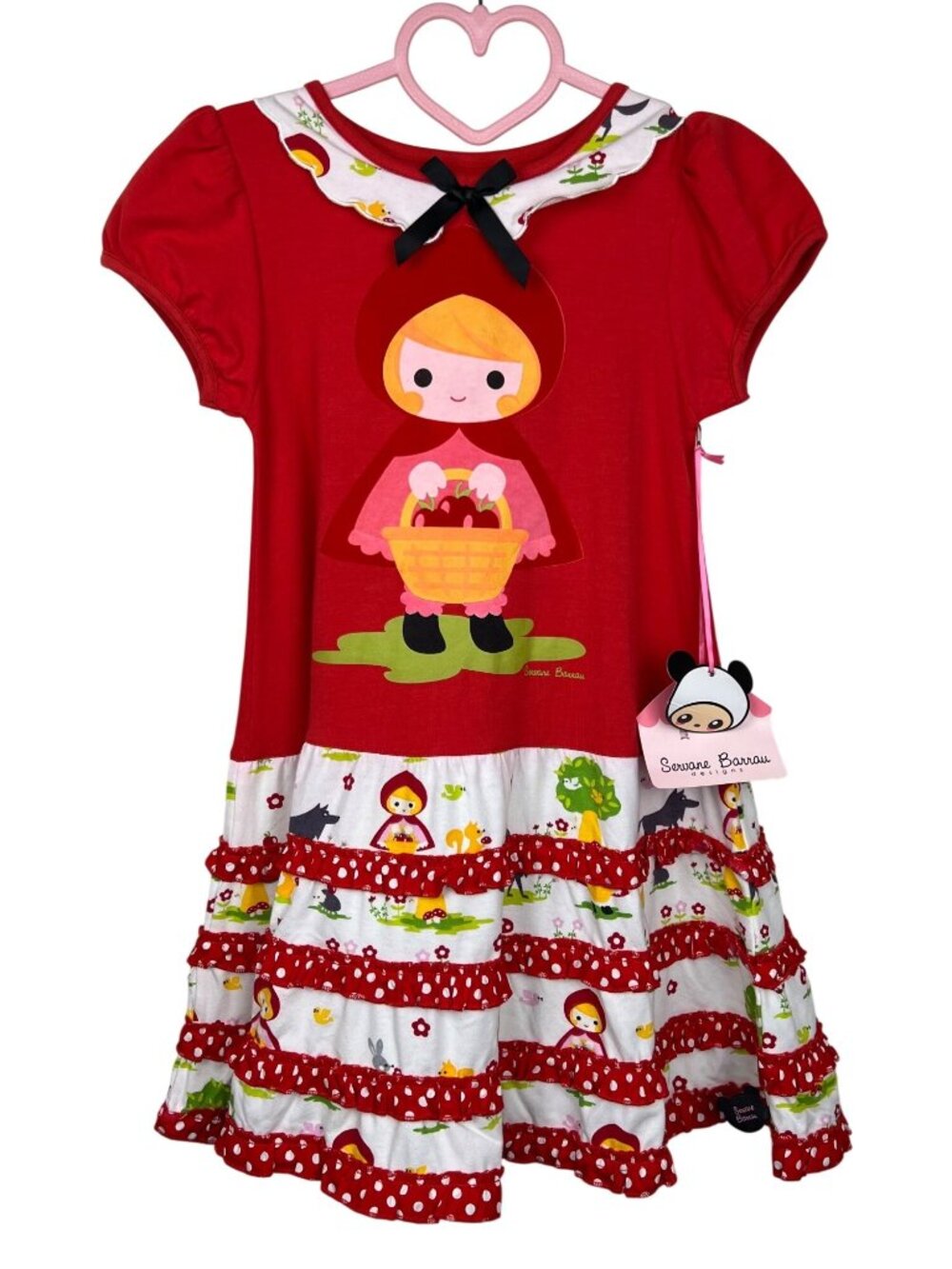 Servane Barrau Little Red Riding Hood Dress